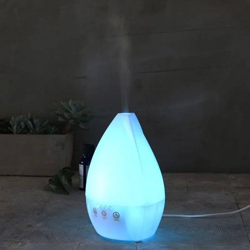 

LED Mini Air Humidifier 7 Color 200ML Aroma Essential Oil Diffuser PP Air Purifier Nightlight for Home Car Office