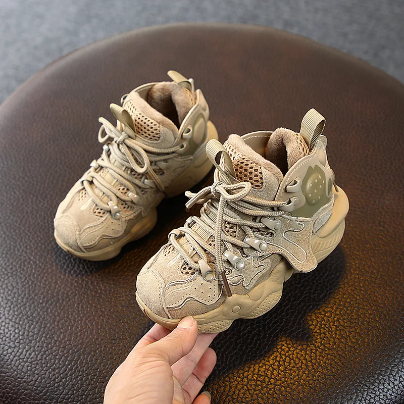 Весенние детские спортивные кроссовки Детские повседневные из натуральной кожи