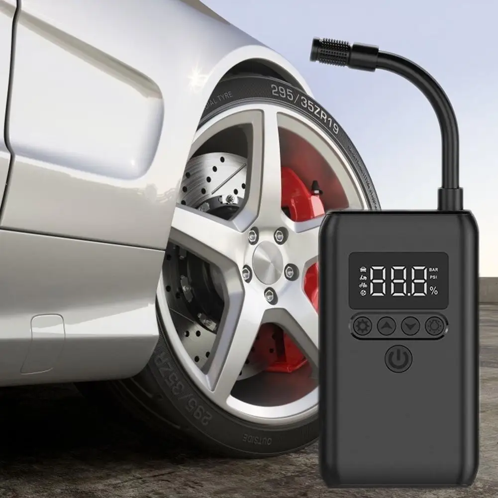 

Multiple Nozzles Tire Pressure Display Iator Wireless Car Air Pump Car Bicycle Basketball Pump 150psi Home Smart Air Pump