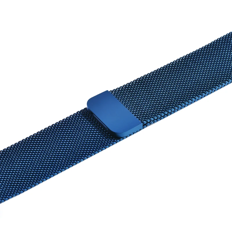 Blue Миланская петля браслет из нержавеющей стали магнитный ремешок для Apple Watch 5 4 3 2 1 42 мм 38 мм браслет ремешок для iwatch 4 5 40 мм 44 мм - Цвет ремешка: Blue