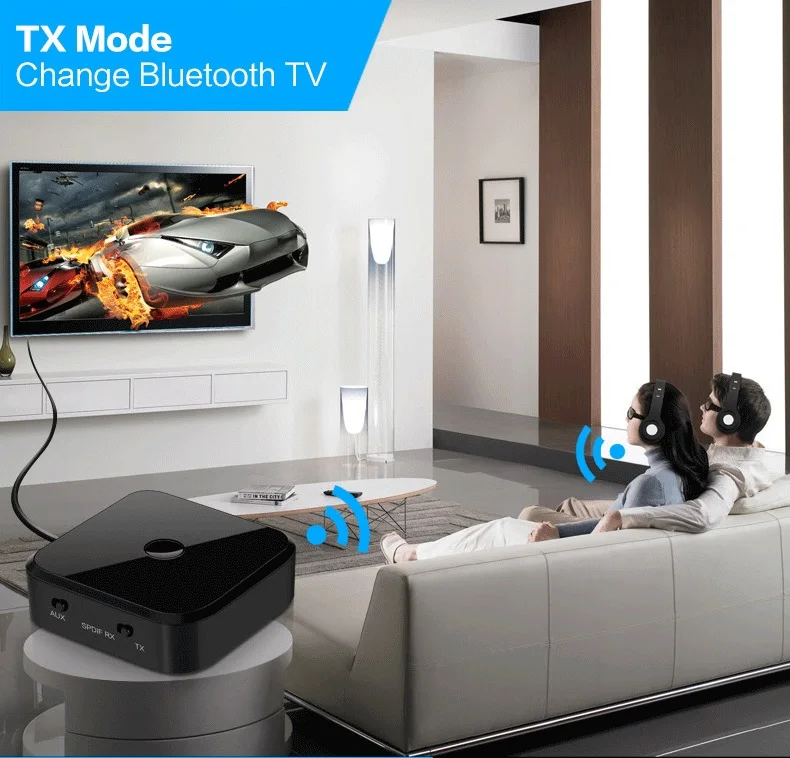 TX16 Bluetooth 5,0 HD аудио передатчик приемник поддерживает 3,5 мм AUX SPDIF цифровой для ПК ТВ Беспроводной адаптер