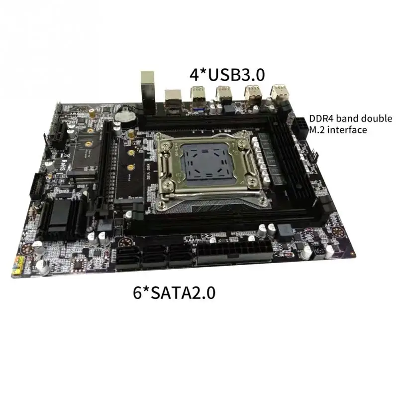 2011 3 материнская плата X99 LGA поддержка DDR4 с PCIE SATA NVME M.2 SSD двойной протокол слот LGA2011-3 64 Гб памяти