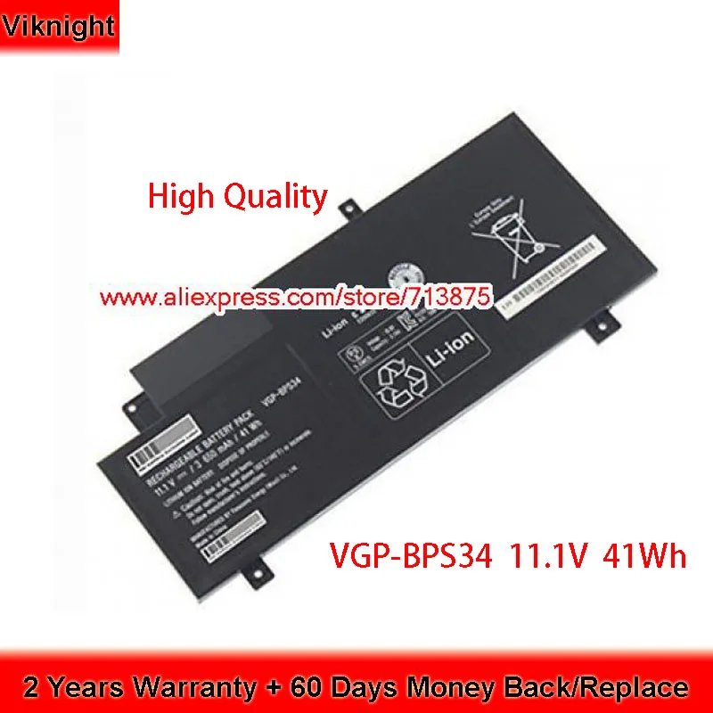 

Brand New 11.1V 41Wh VGP-BPS34 Battery for Sony SVF15A1ACXS SVF15A1BCXB Laptop