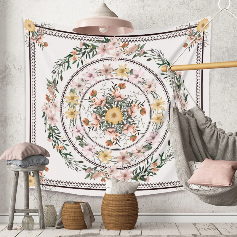 

Tapestry Bohemian Tapestry Wall Tapestry Botanical Flower Background Cloth Home Decor Wall Hanging Home Decor Summer Accessories