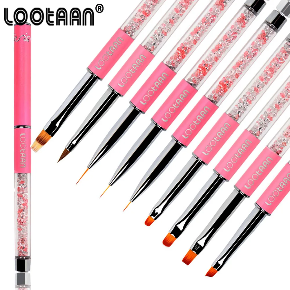 LOOTAAN гель для ногтей Кисть Живопись Искусство очистки кисти лак УФ ручка