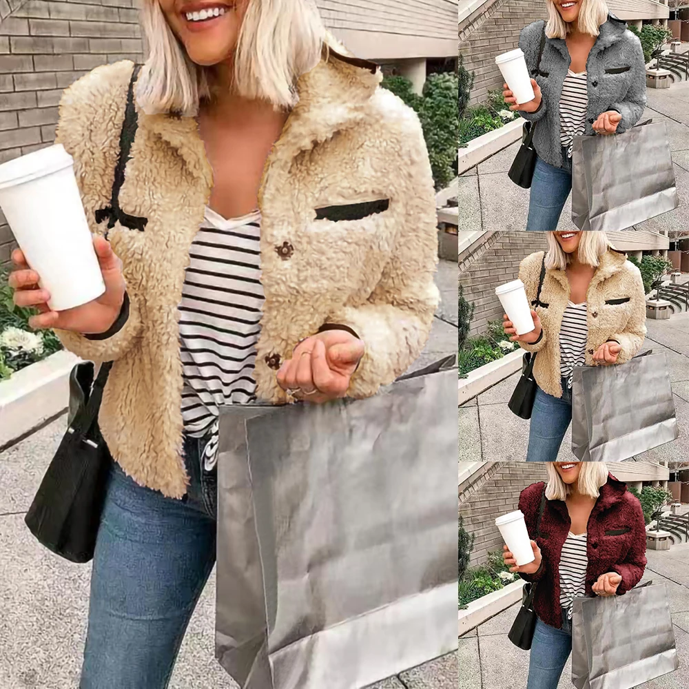 HEFLASHOR/женский модный свитер из искусственной кожи пальто с мехом длинными