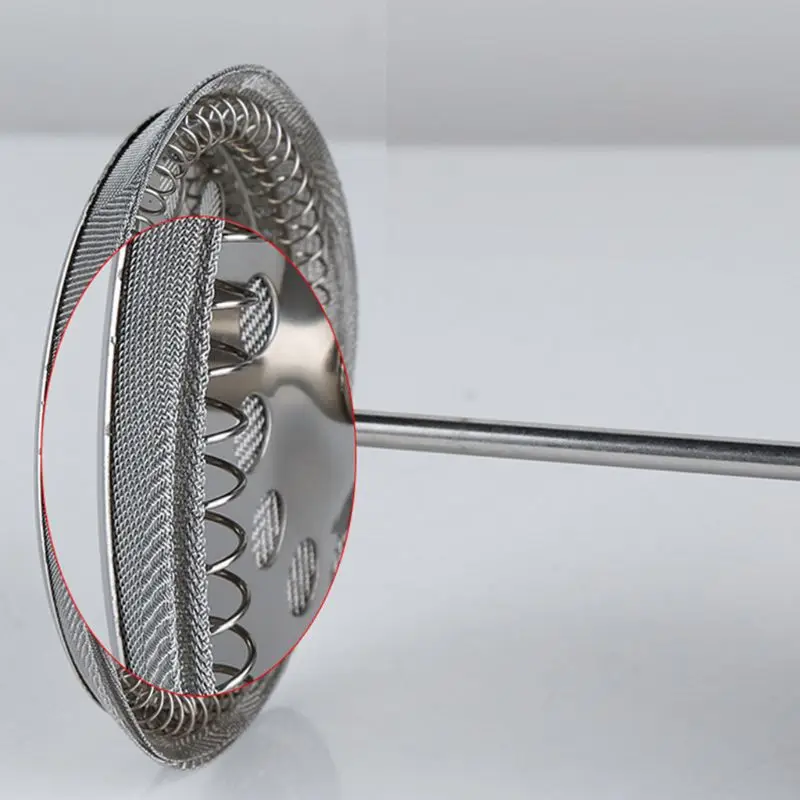 

Hand Pressure Coffee Filter Pot Stainless Steel Home Hand Brewing Milk Frother