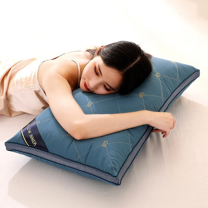 

Feather Velvet Pillow Home Hotel Single Pillow Neck Pillow Pillow Pillow Pillow