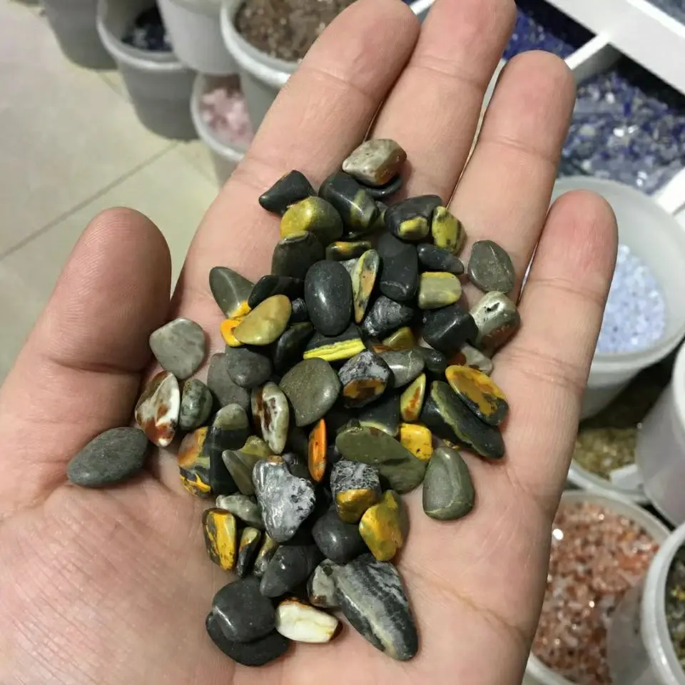 

Natural Bumblebees Jasper Tumbled Crystal Stone healing