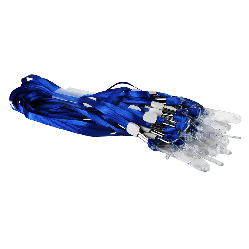 

5pcs Neck Lanyard ID Badge Reel Solid Color Phone Key Holder Business ID Name Card Badge Holder School Office Supply