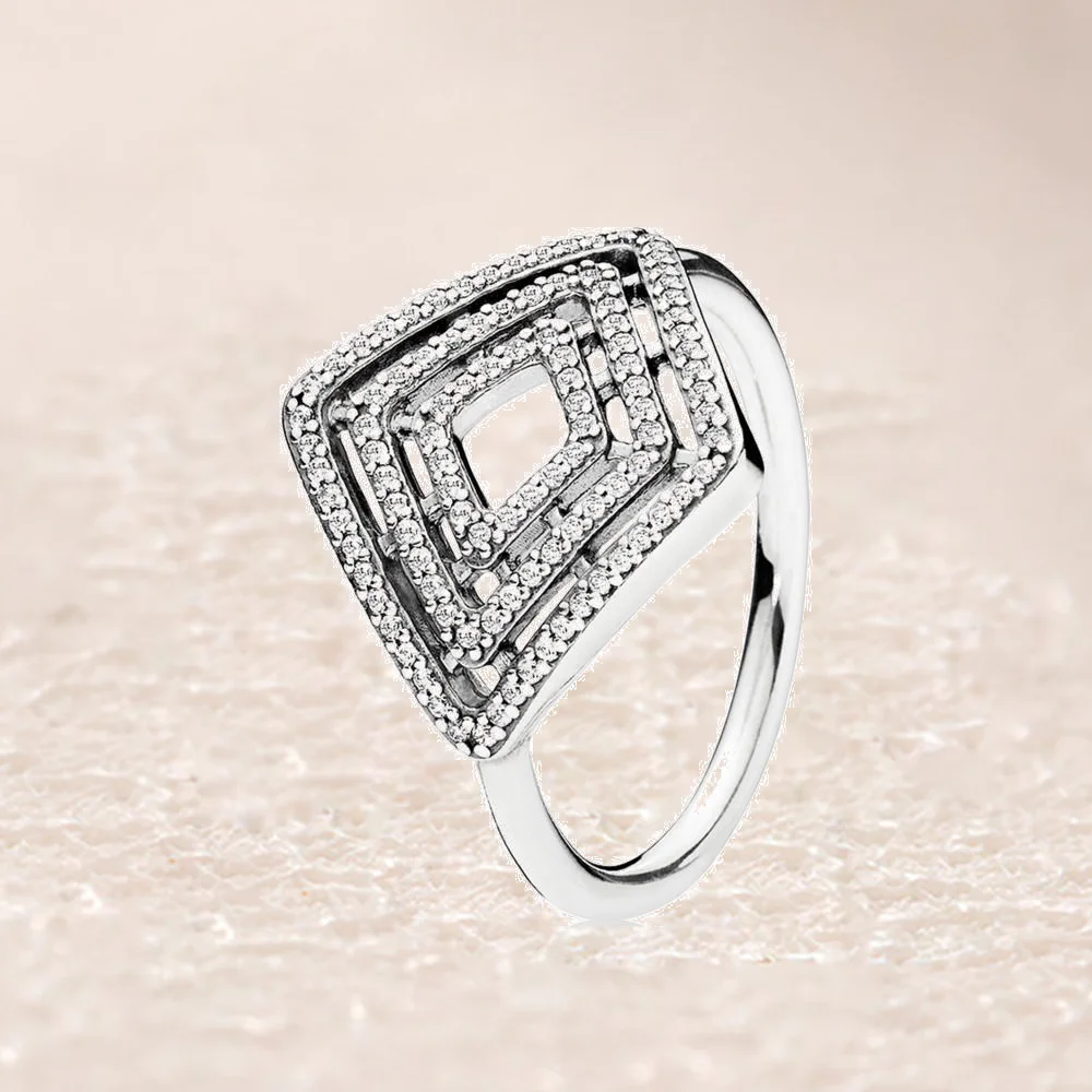 

196210CZ GEOMETRIC LINES RING