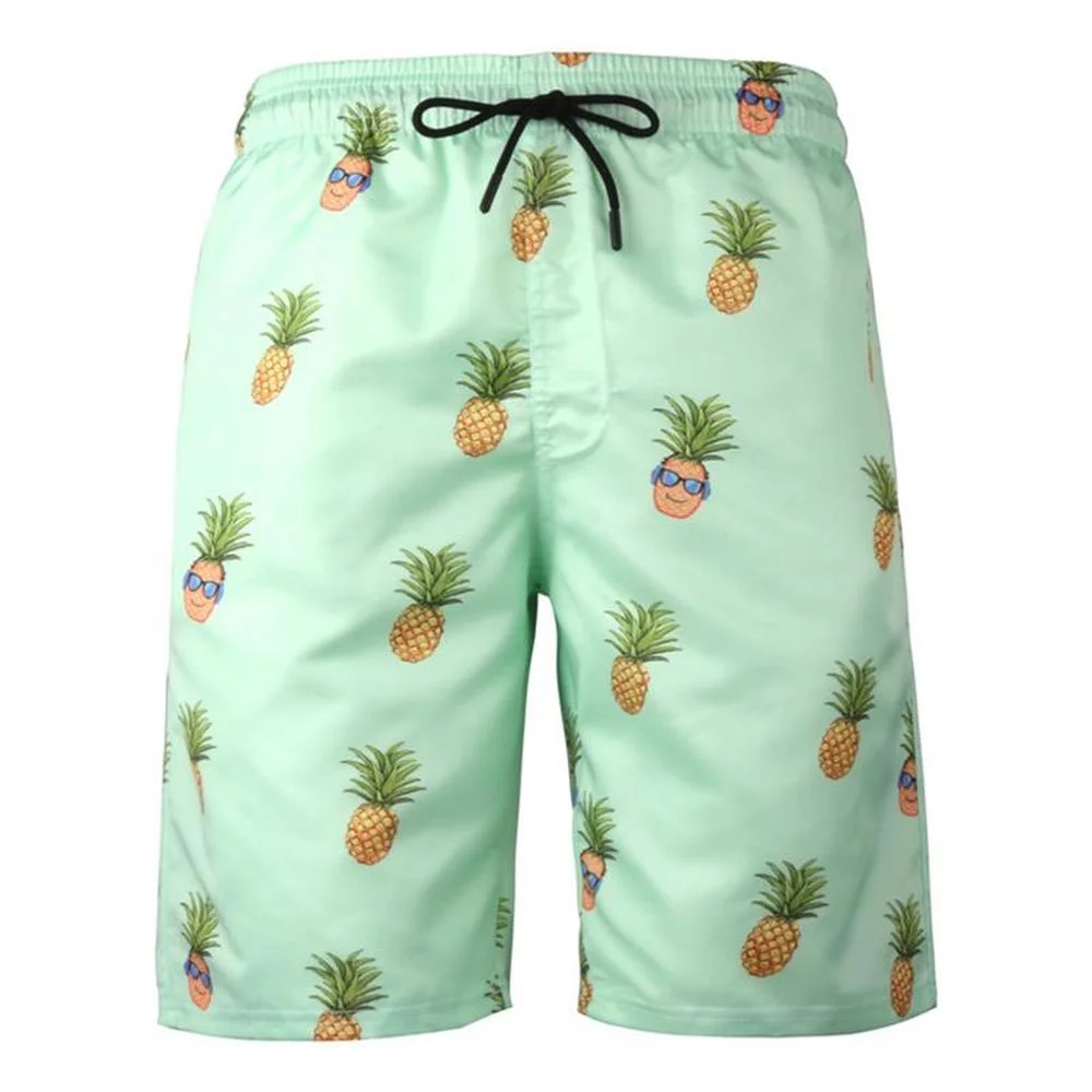 Мужские пляжные шорты быстросохнущие спортивные бермуды с 3D принтом одежда для