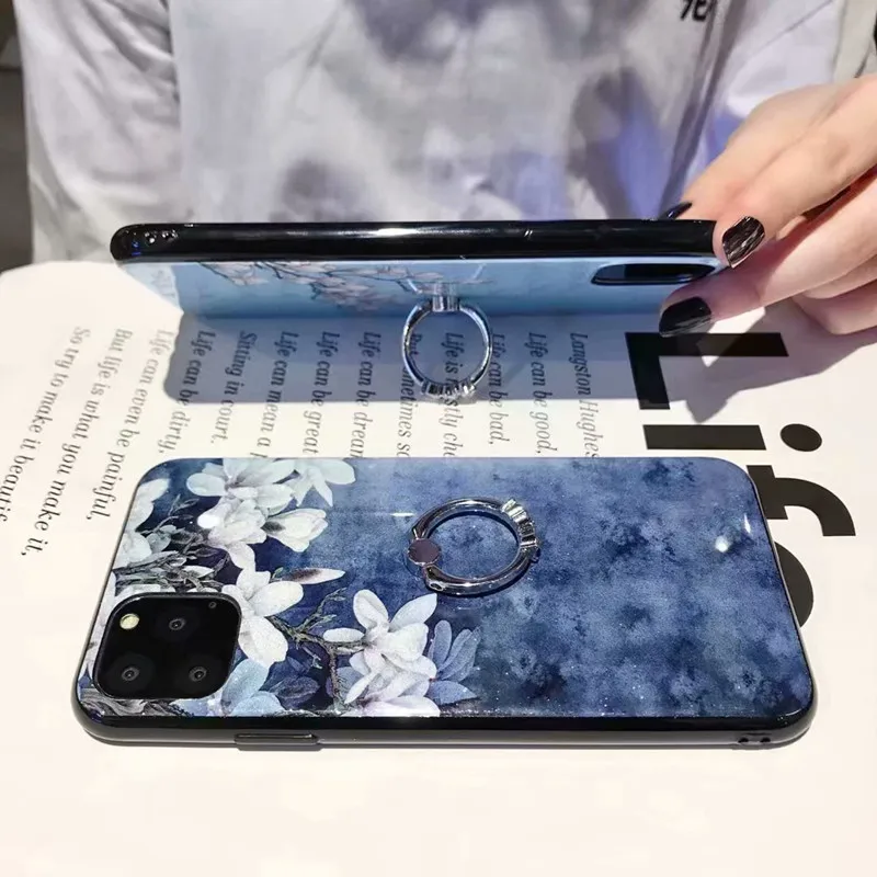Чехол для VIVO X27 Pro V15 V11 S1 V11i силиконовая задняя крышка из ТПУ с блестками и цветами