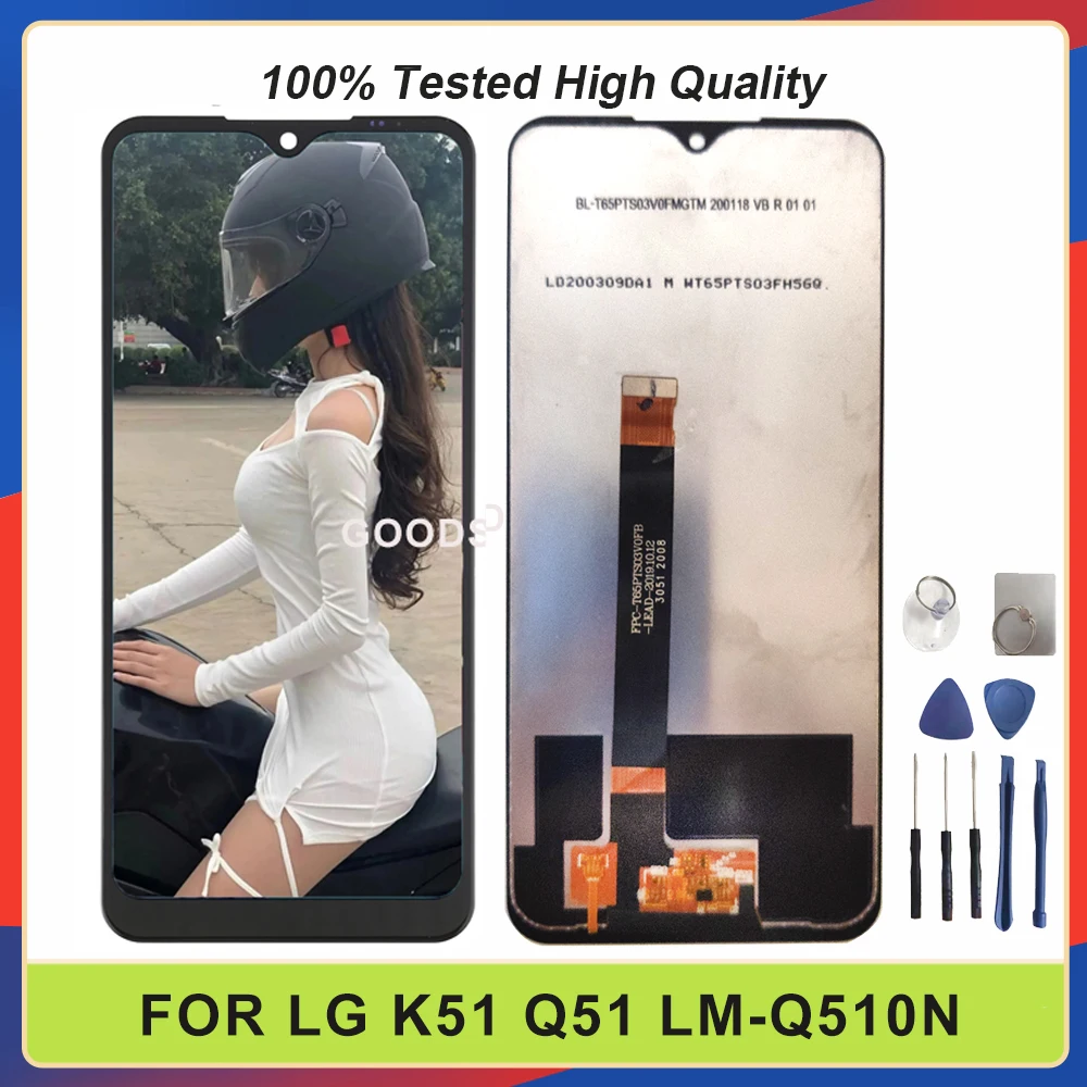 

6.5 Inch For LG Q51 K51 Lcd LM-Q510N Display Touch Screen Digitizer Assembly Screen Replacement