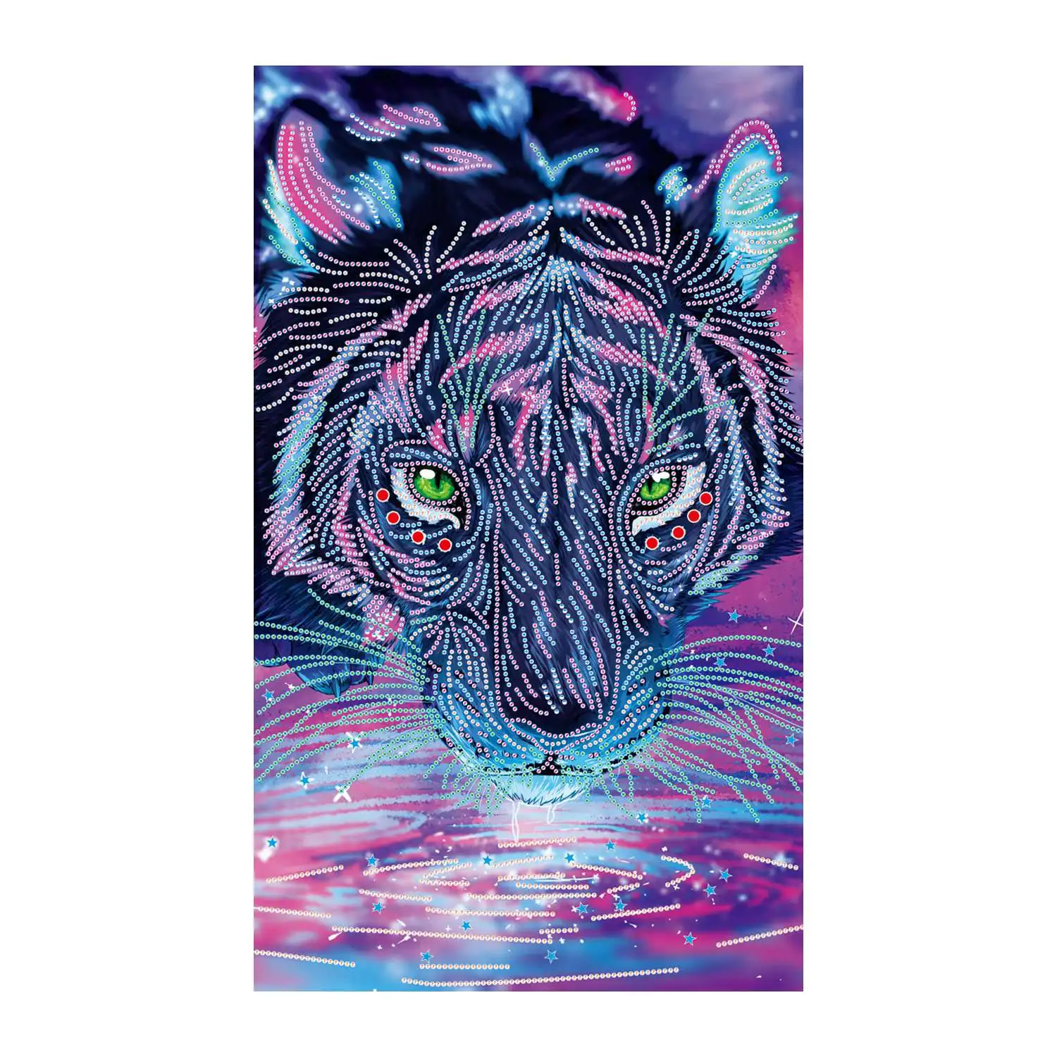 Diamond Painting Animal Water tiger Special Shape Embroidery Paint With Picture Home Decor | Дом и сад