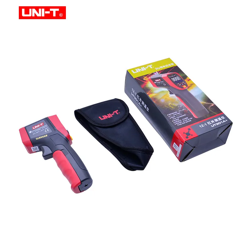 UNI T Бесконтактный Температура метр UT300A + серии Laser ИК инфракрасный термометр