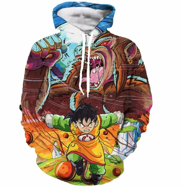 

Anime Pocket Hooded Sweatshirt 3d Pullover Men's And Women's Long-sleeved Jacket Sports Street Sweater