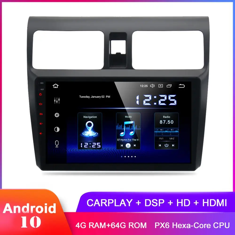 Dasaita 10 2 дюймовый IPS дисплей Android Carplay для Swift 2006 2007 2008 2009 2010 в тире Авто Радио Стерео