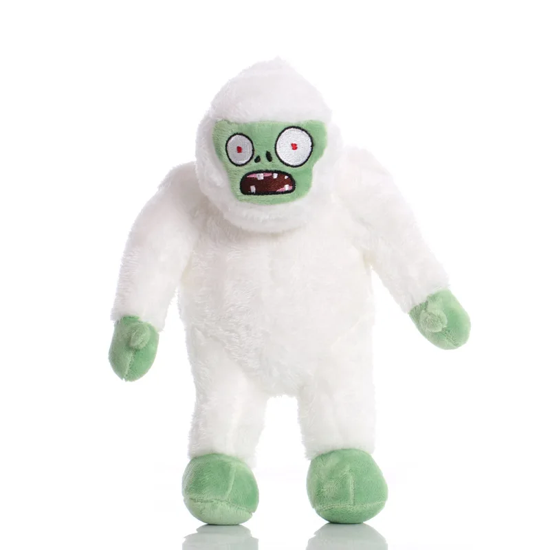 1 шт. 30 см PVZ Снеговик Зомби Плюшевые игрушки Растения против Yeti сокровище мягкая