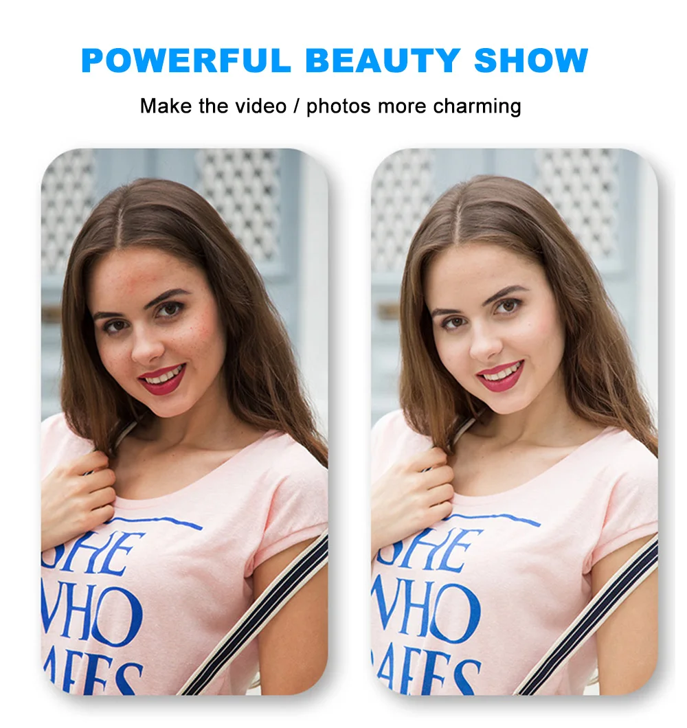 Перезаряжаемая умная селфи-палка 360 Вращающаяся палка для отслеживания лица