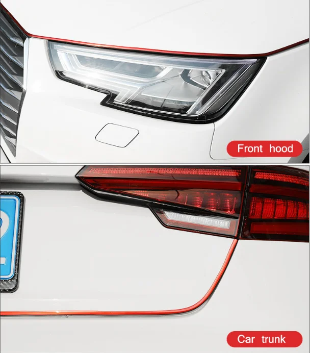 Защитные полосы из углеродного волокна с резиновыми краями для автомобильных