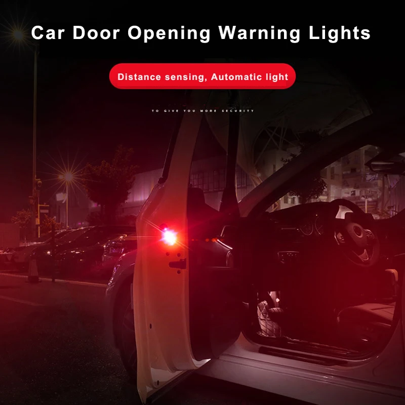 Универсальные предупреждающие огни для открывания двери автомобиля мигающие