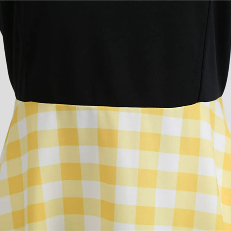 Red Print Vintage Dress Women Retro 50s 60s Rockabilly Sleeveless Patchwork A Line Party Dresses Plus Size Beach Vestidos | Женская