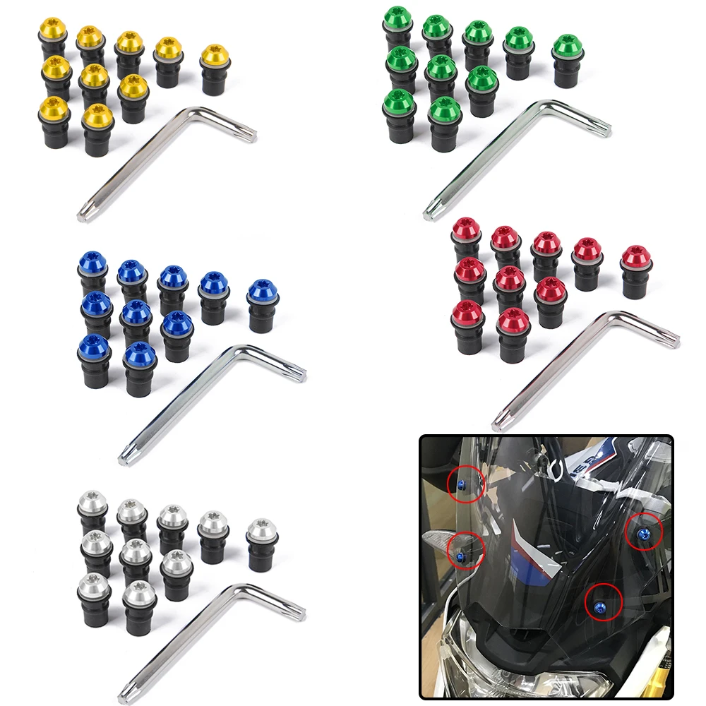 Мотоциклетные универсальные гайки для лобового стекла 11 шт.|Накладки и