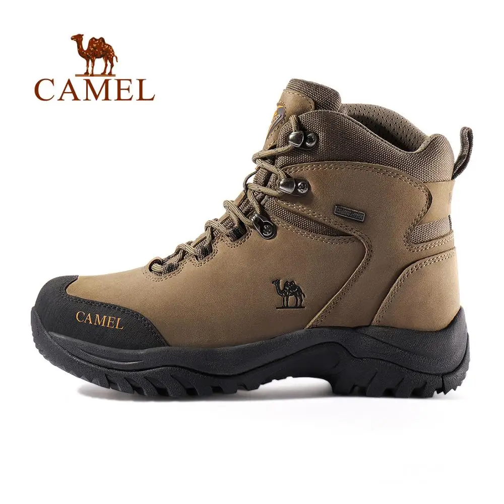 445Khaki Male CAMEL/Женская обувь с высоким берцем; прочные нескользящие теплые ботинки для альпинизма и походов; военные тактические ботинки - Цвет: 445Khaki Male