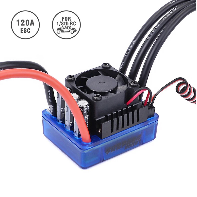 SURPASSHOBBY 4068 2050KV бесщеточный мотор водонепроницаемый безсенсорный+ 120A ESC для 1:8 RC Drift Racing внедорожный альпинистский автомобиль