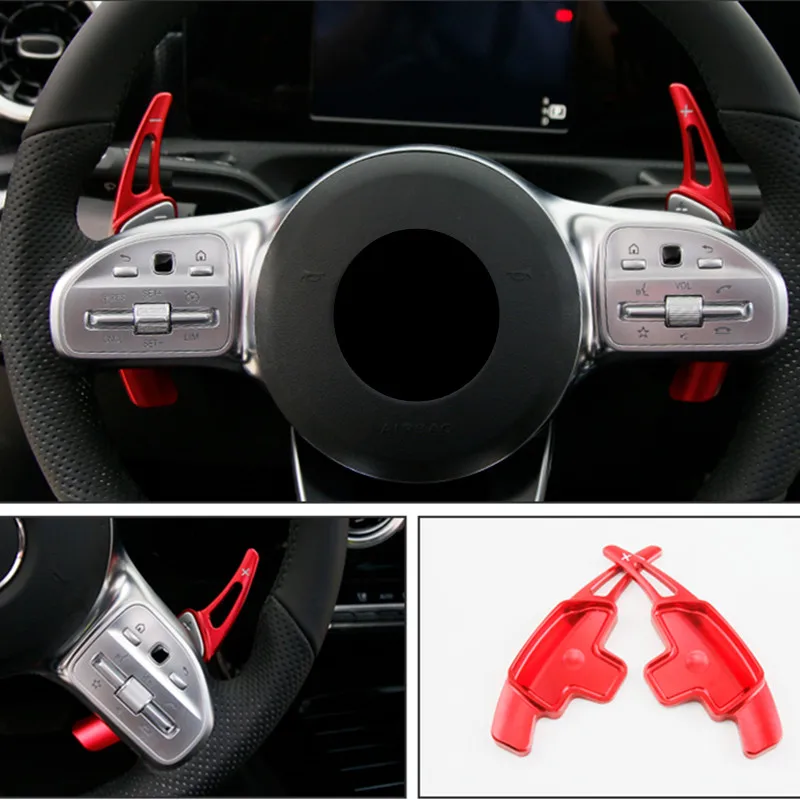 Автомобильное рулевое колесо сдвиг весло расширение Shifters украшение для Mercedes Benz A