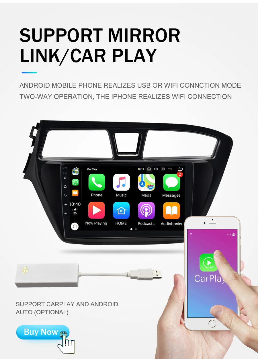 Ips 4G ram Android 9,0 автомобильный стерео радио плеер для hyundai I20- gps навигация Авто wifi FM аудио Bluetooth Мультимедиа