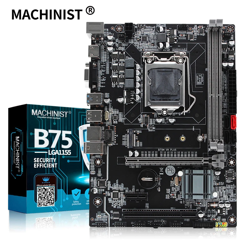 MACHINIST B75 настольная материнская плата LGA 1155 Поддержка Intel i3/i5/i7 процессор DDR3 RAM