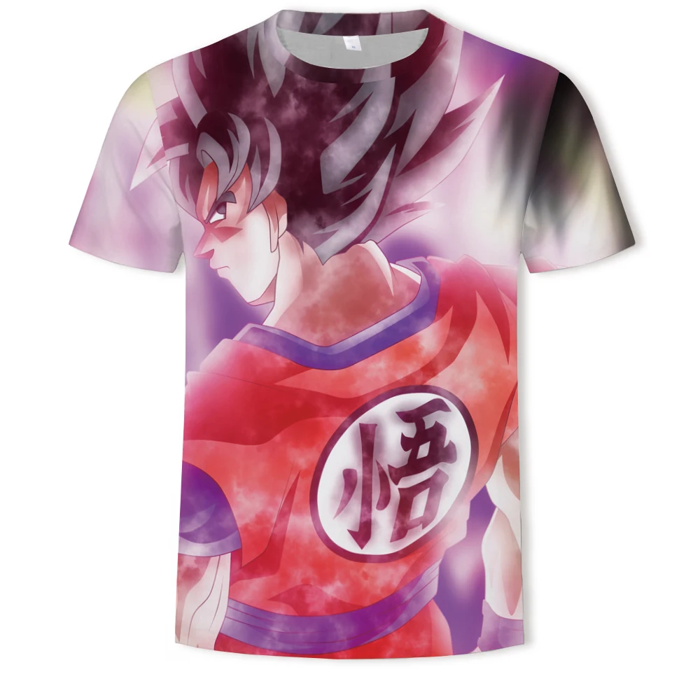

Summer men's women's short-sleeved T-shirts 3D printing anime Goku funny boys and girls cartoon casual oversized T-shirt 100-6xl
