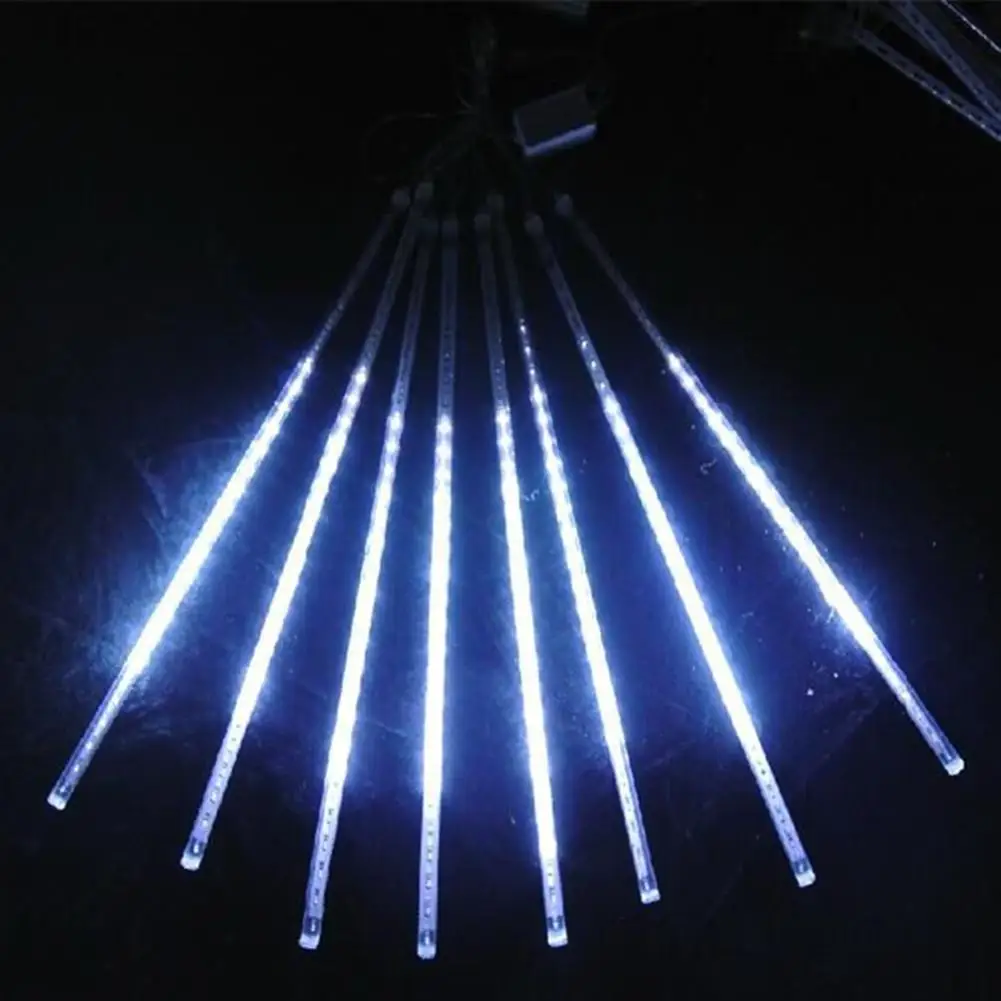 Водонепроницаемая светодиодная гирлянда метеоритный дождь 30 см 8 трубок для