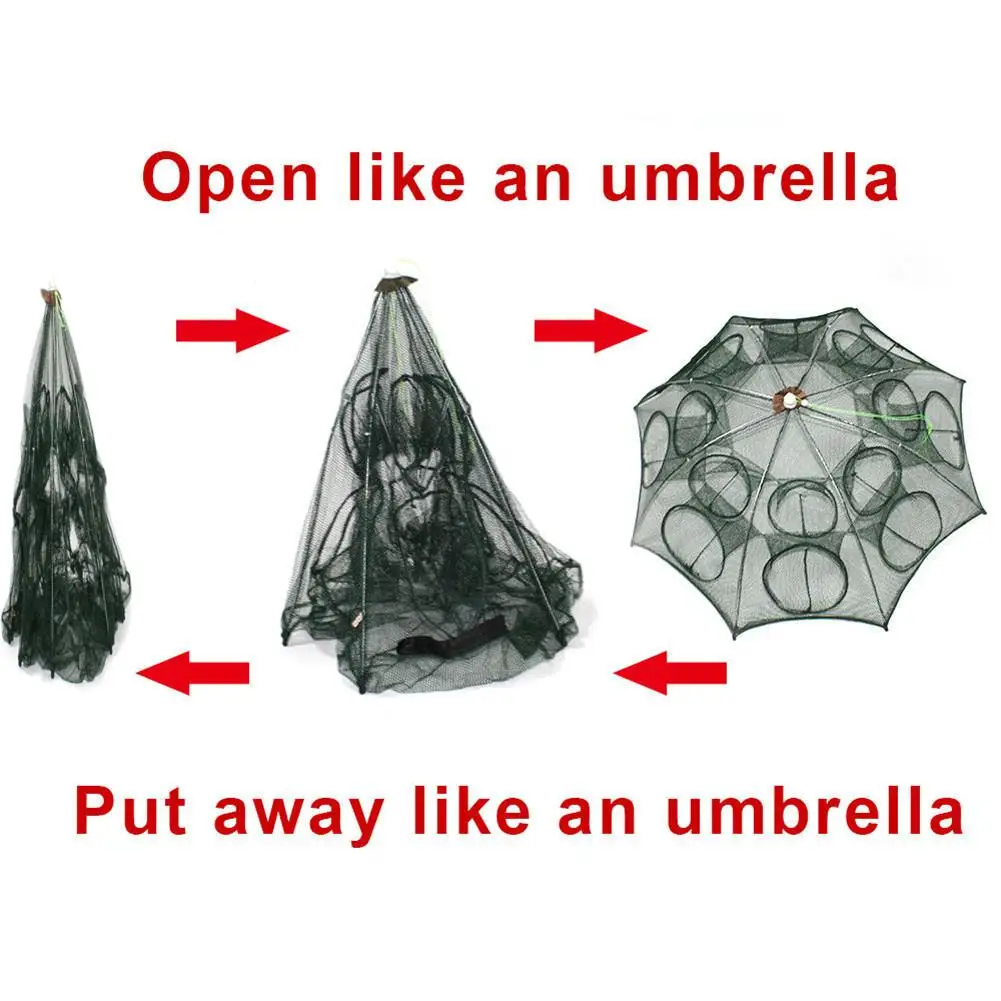 Складной Краб креветки чистая ловушка литая окунь клетка рыболовная приманка