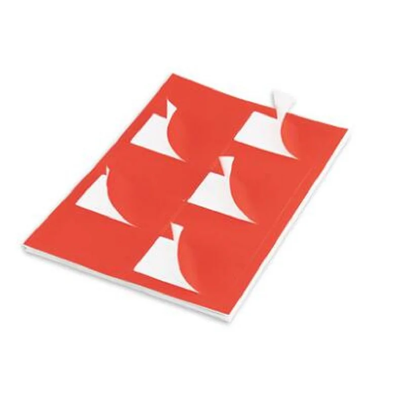 50 Sheet  Red A4  Label Matte Paper Sticker Self Adhesive Label For Laser Inkjet Printer Paper Die-cut Square Sticker