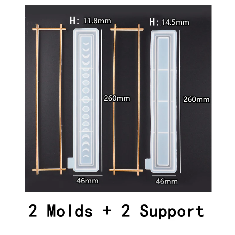 

Cassolette Resin Molds Moon Phase Incense Box Epoxy Silicone Moulds