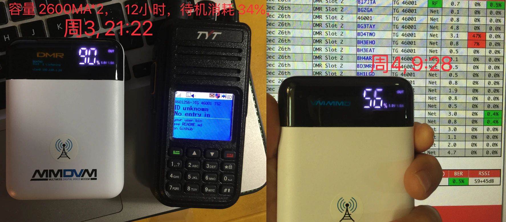 Simplex Портативная точка доступа MMDVM DMR/YSF/P25/NXDN/DSTAR/POCSAG + 2 шт. 18650 батарея oled дисплей