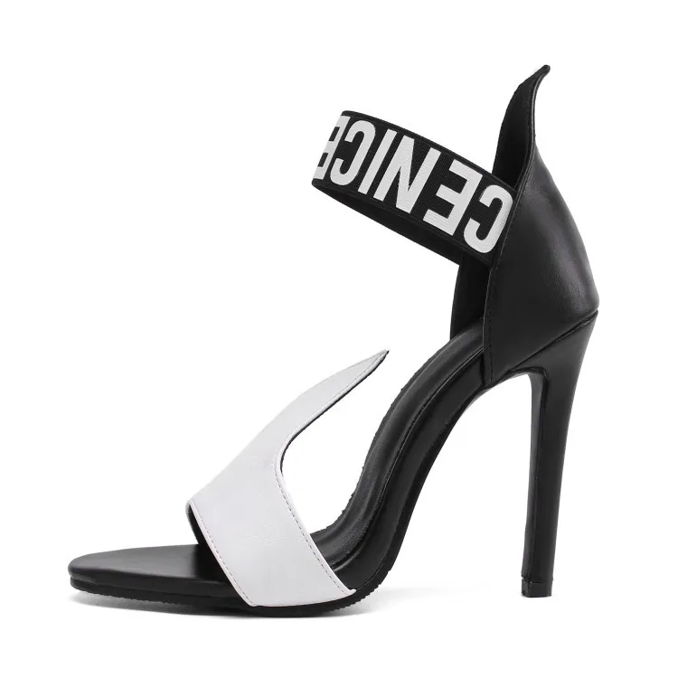 

Spring and summer 2019 new style slim high heel open toe high heel sexy fashion versatile sandals