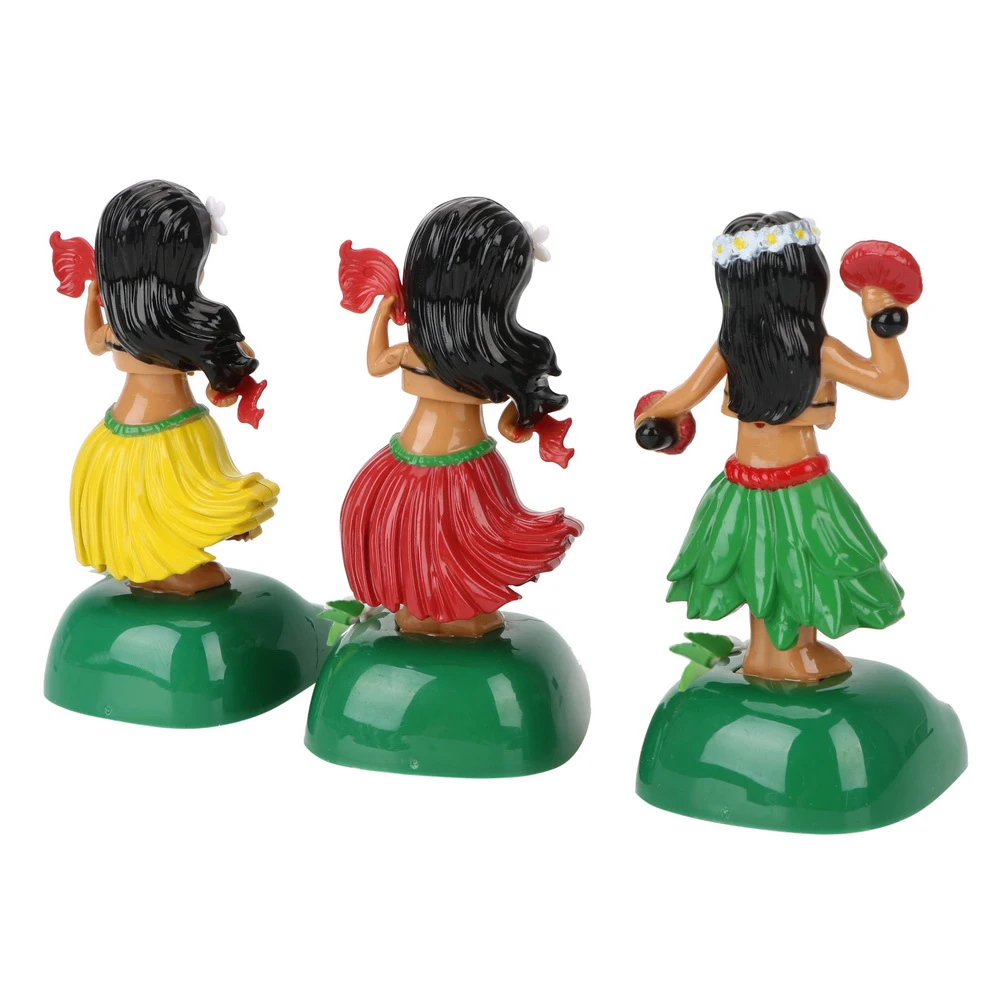 Декомпрессионная игрушка Hula на солнечной батарее для гавайской девочки