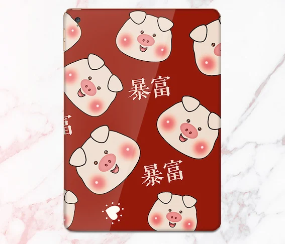 Наклейка на заднюю панель планшета с полным покрытием красочная кожа простой