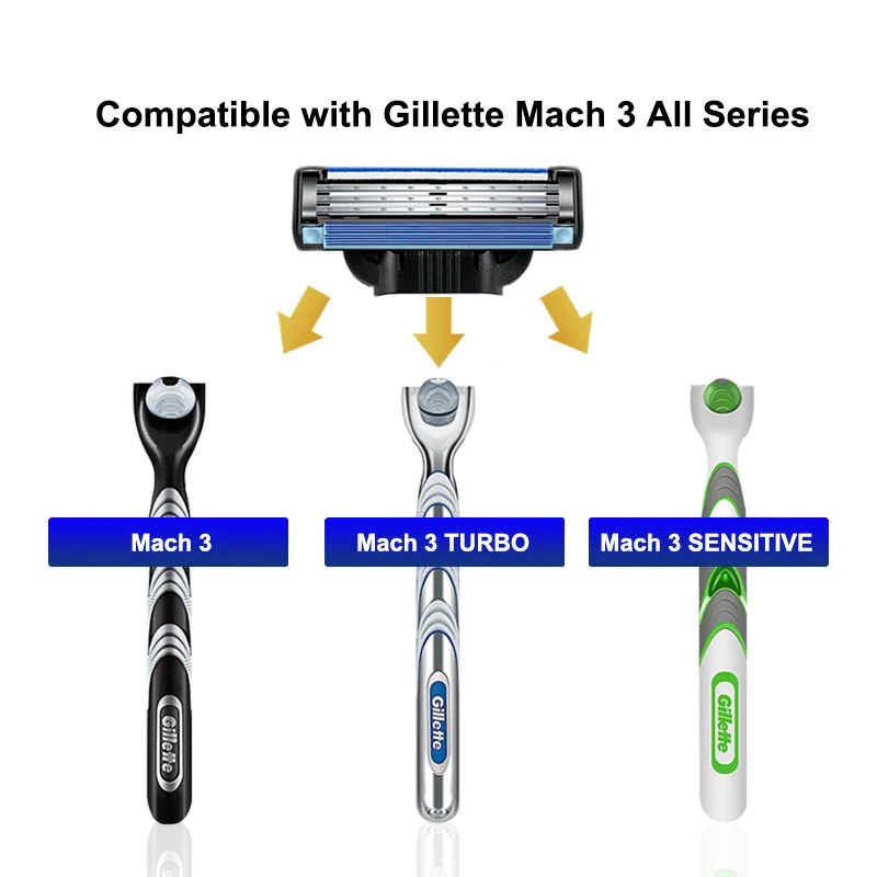 Касети Gillette Mach3 8шт. (джилет мак 3) Німеччина змінні картриджі ...
