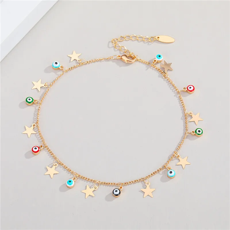 1 шт. богемные Модные женские ножные браслеты винтажная цепочка для ног турецкие