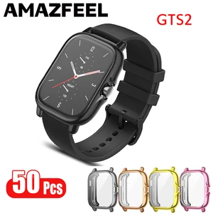 50pcs protector case for amazfit gts 2 smart watch screen protector case with film tpu protective cases for xiaomi amazfit gts 2 1 Item image