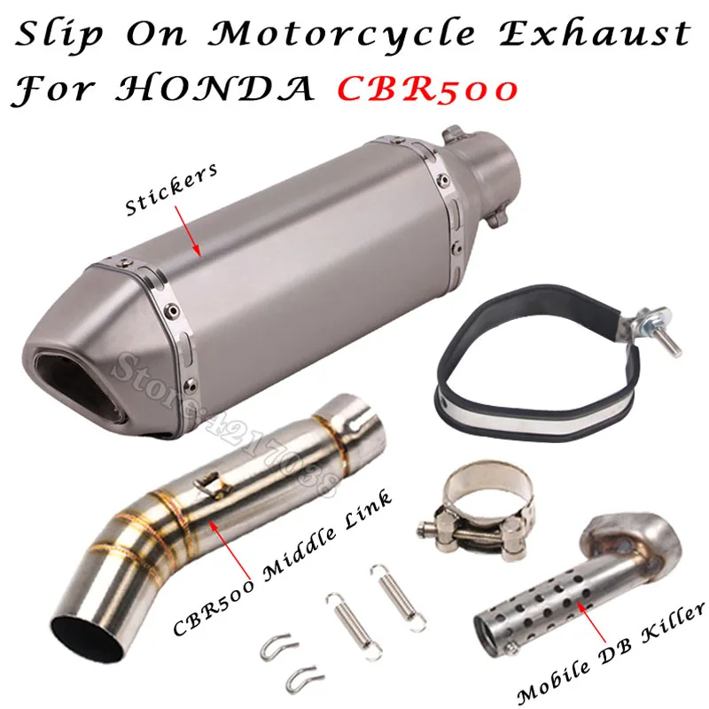 Для Honda CBR500 500R CB500X CB500F мотоцикл выхлопной наконечник Escape DB убийца трубы глушителя