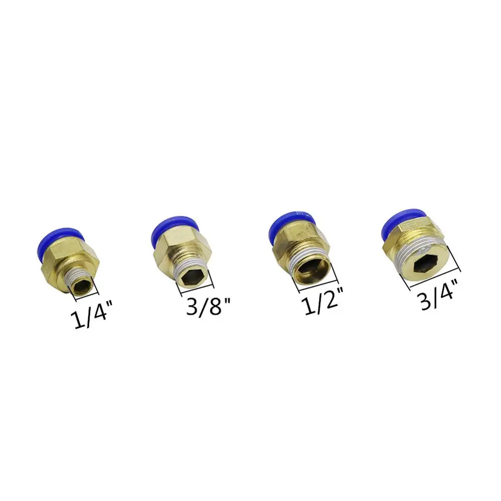 1/4 &quot3/8" 1/2 &quot3/4" наружная резьба до 16 мм Соединительный интерфейс прямой