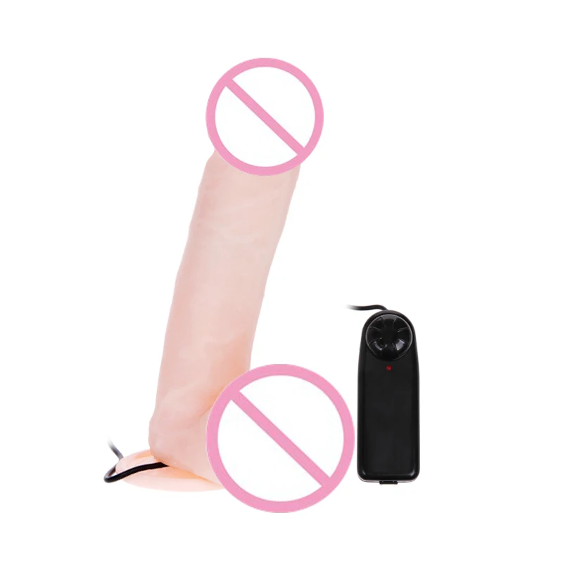 Реалистичный фаллоимитатор BAILE с присоской многофункциональный Вибрационный