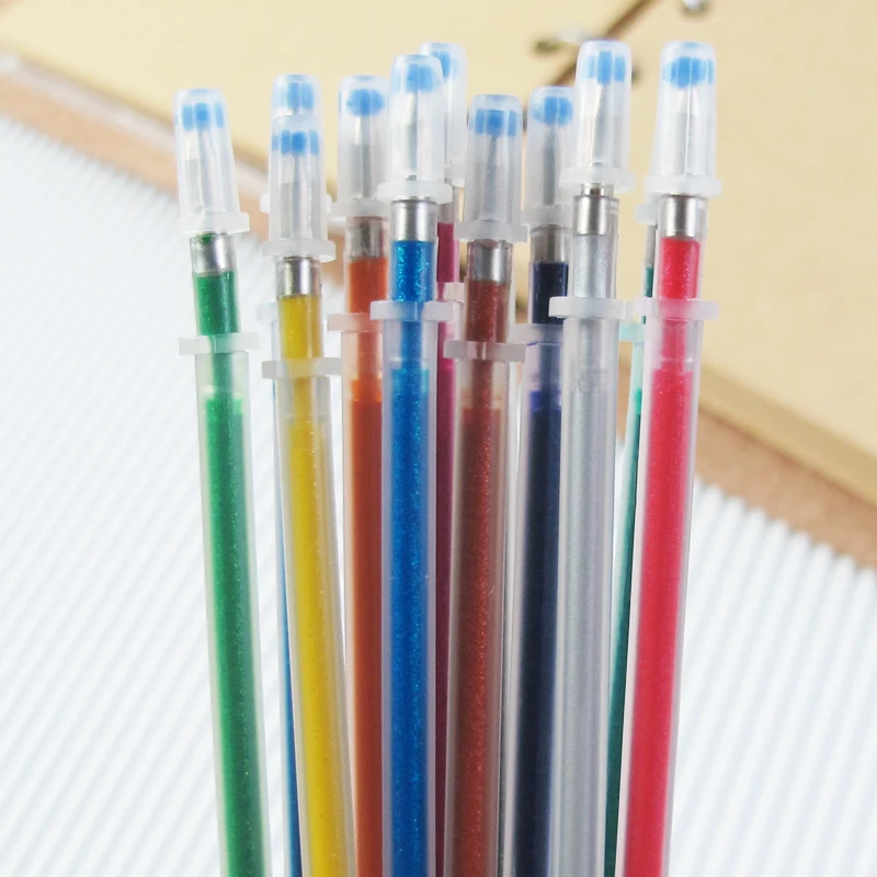 48 шт. цветная гелевая ручка-хайлайтер полностью блестящая детская ручка для