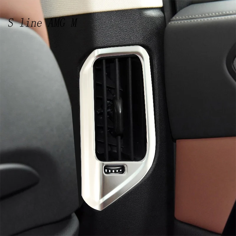 

Автомобильный Стайлинг B стойка Кондиционер AC Рамка для украшения выходного отверстия Чехлы наклейки отделка для BMW X5 G05 интерьер авто аксес...